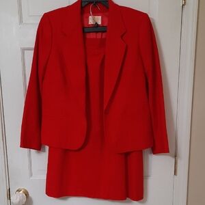 Pendleton Vibrant Red Women's Blazer and Skirt Set